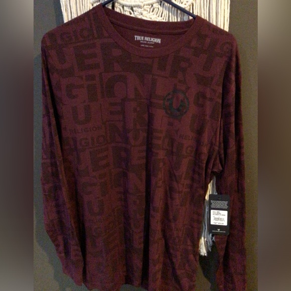 Mens large long sleeve shirt true religion - Picture 1 of 2